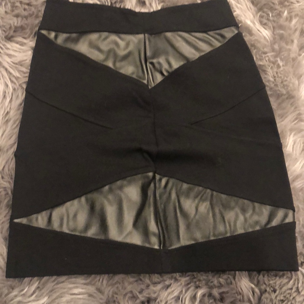 Pleather Mini Skirt